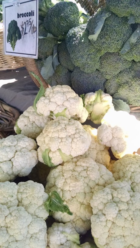 Broccoli and cauliflower